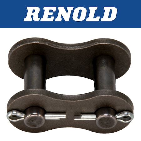 Renold CONNECTING LINK -  RT 60, 3/4in. PITCH, COTTER PIN SLIP FIT, CARBON STEEL RT60A1S11I